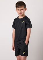 Gym King Older Kids Fight Division Debossed Training Tee - Black thumbnail