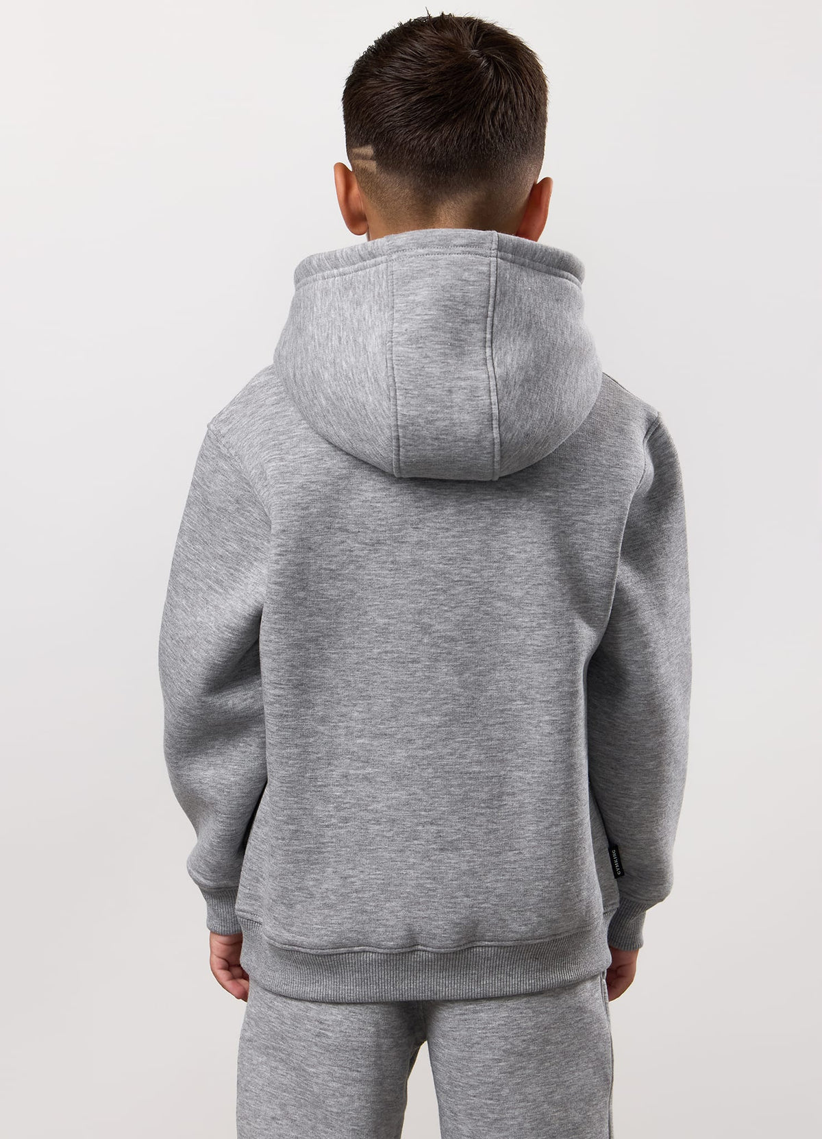 Gym King Kids Fundamental Hoodie - Grey Marl