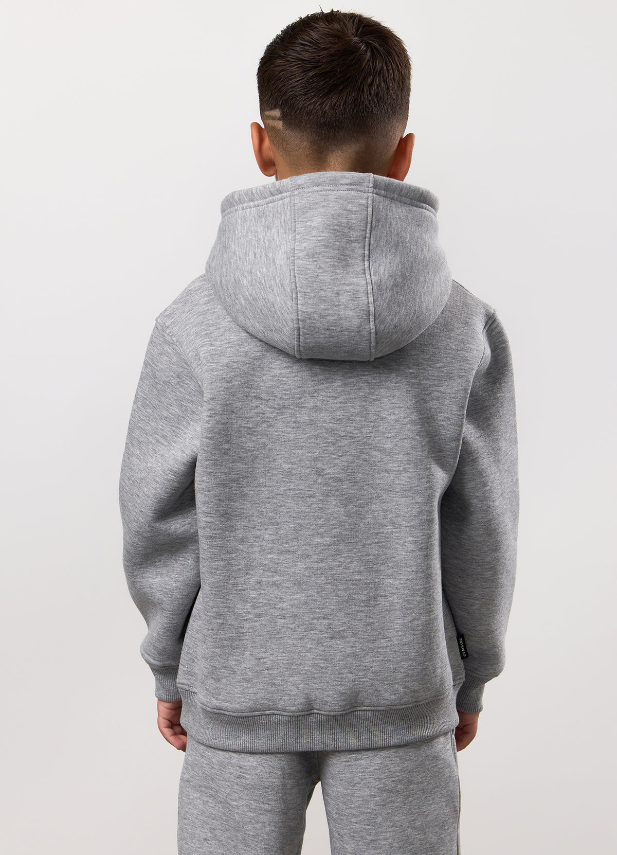 Gym King Younger Kids Fundamental Hoodie - Grey Marl