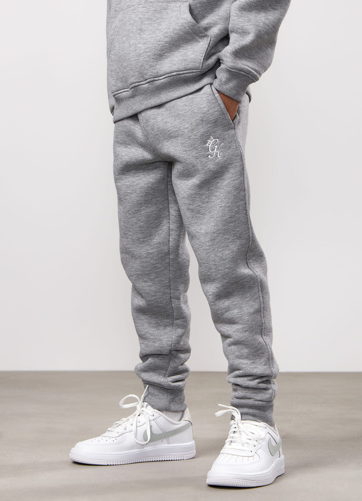 Gym King Kids Fundamental Jogger - Grey Marl