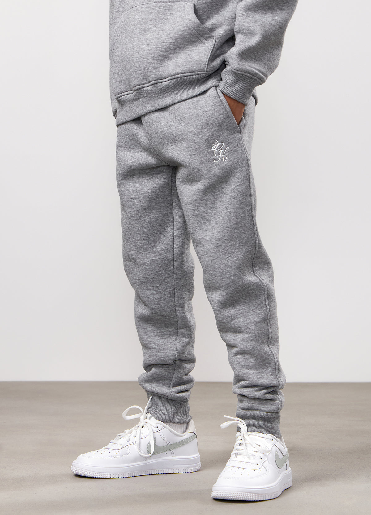Gym King Younger Kids Fundamental Jogger - Grey Marl
