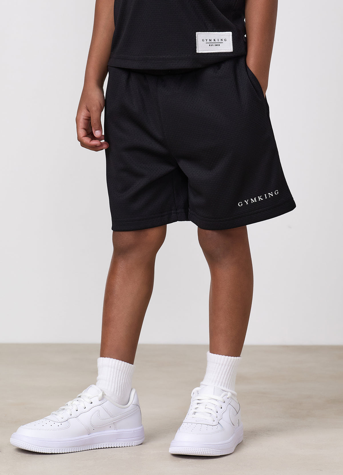 Gym King Younger Kids Brooklyn Mesh Short - Black