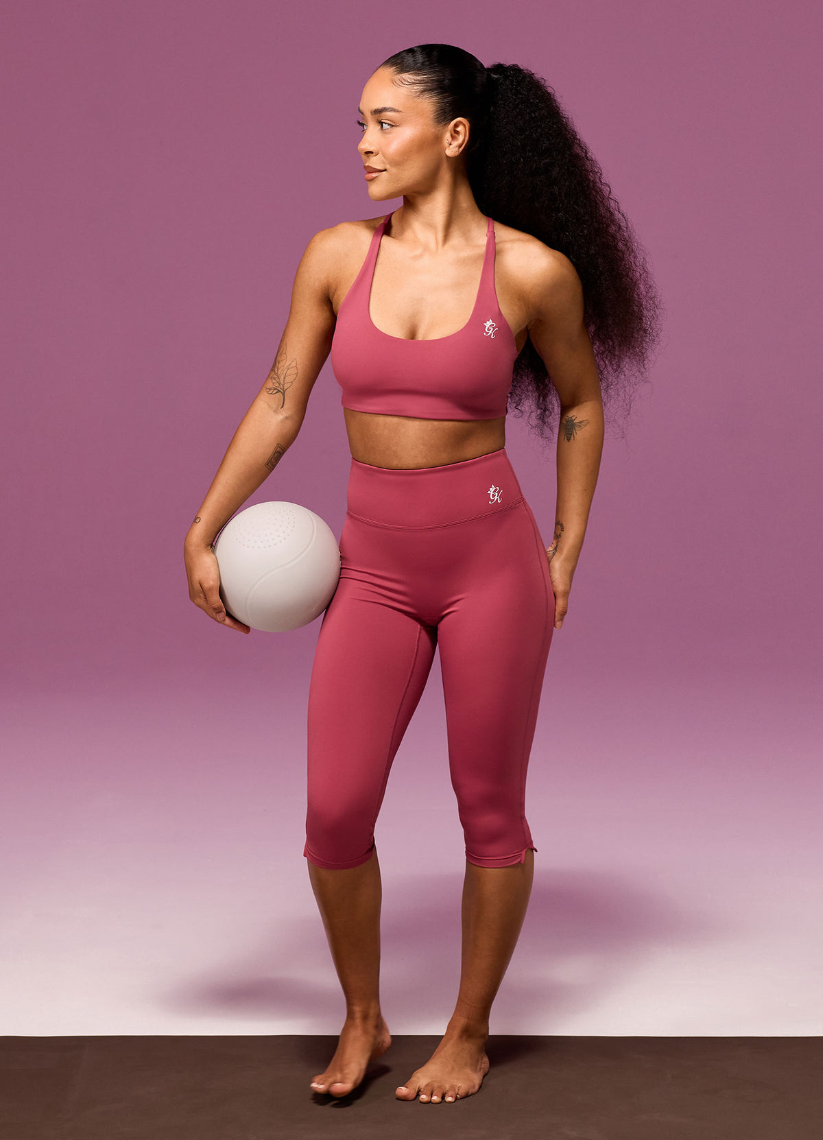 Gym King 365 Capri Legging - Berry