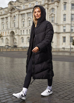 Women’s Gym King black puffer coat thumbnail