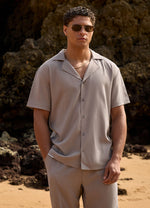 Gym King Signature Woven Shirt - Taupe thumbnail