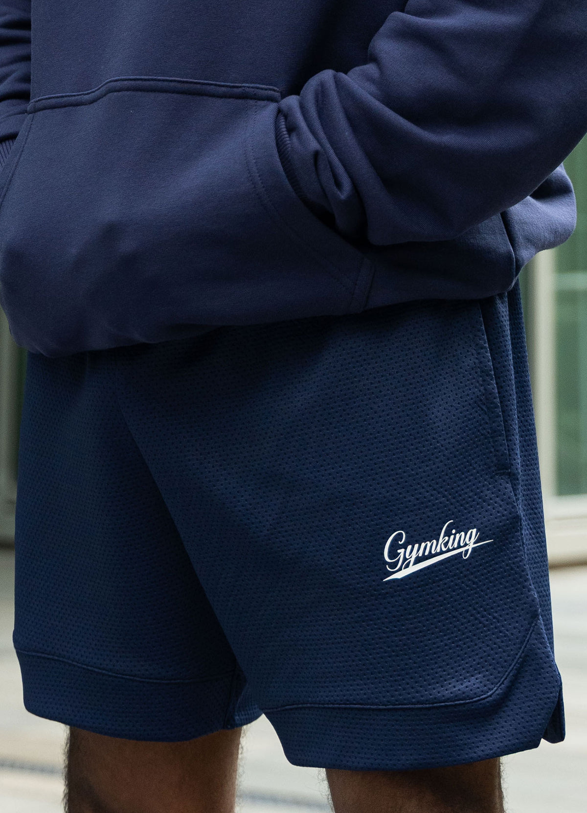 Gym King College Mesh Short - Oxford Blue