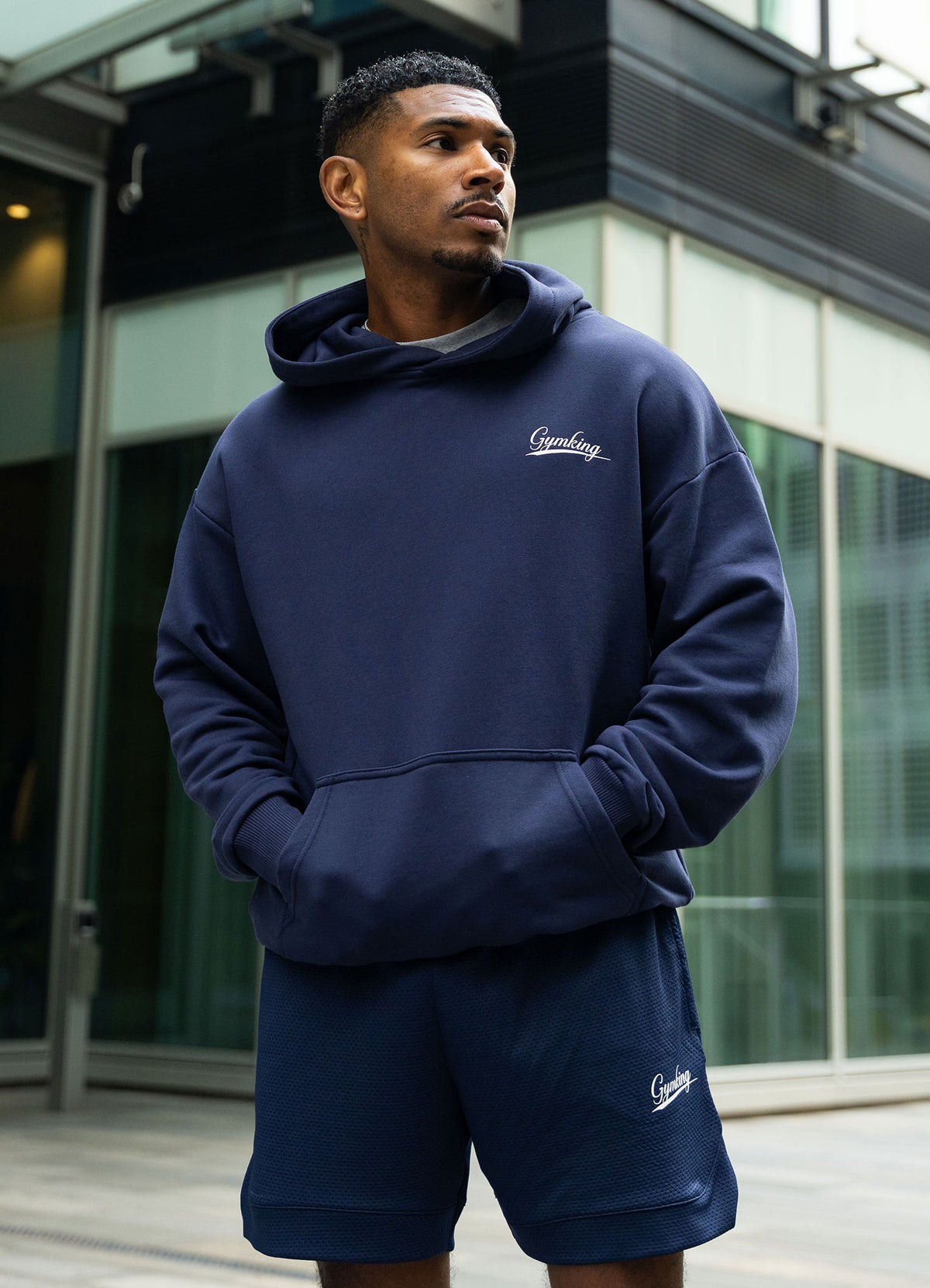 Gym King College Mesh Short - Oxford Blue