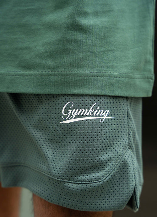 Gym King College Mesh-short - Racing Green