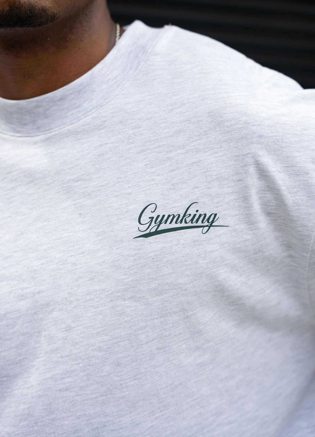 Gym King College Jersey T-Shirt - Snow Marl