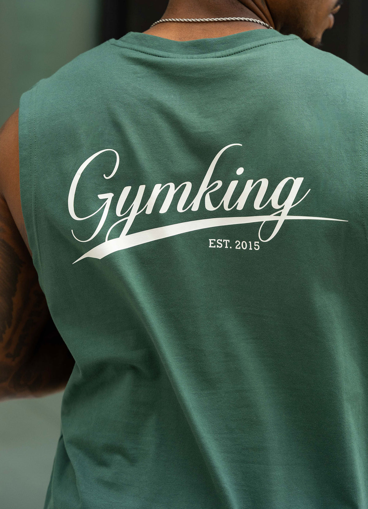 Gym King College Jersey Tanktop - Racing Green