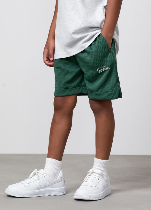 Gym King Older Kids College Mesh Short - Racing Green