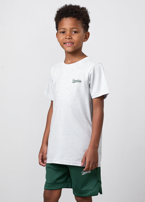 Gym King Younger Kids College Jersey T-Shirt - Snow Marl