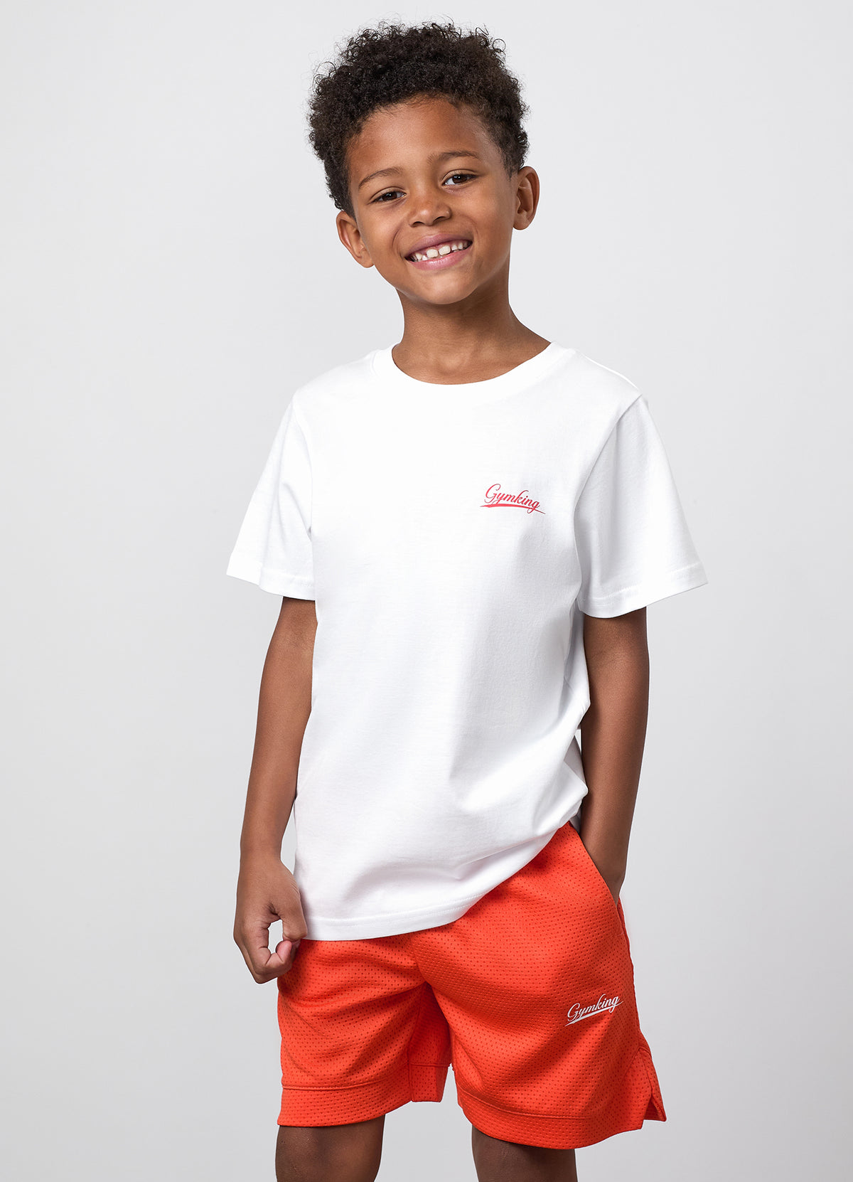 Gym King Younger Kids College Jersey T-Shirt - White