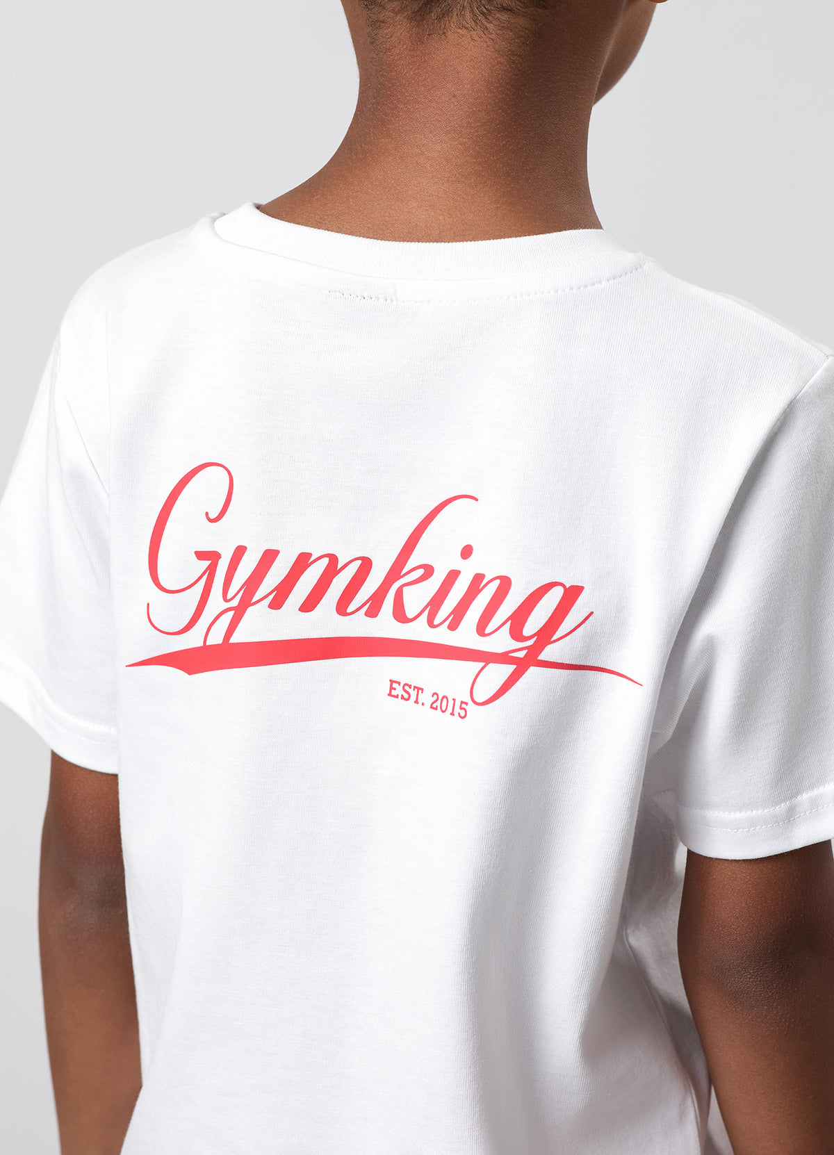 Gym King Older Kids College Jersey T-Shirt - White