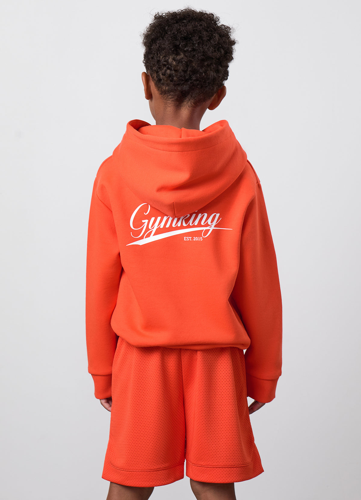Gym King Younger Kids College Lightweight Hoodie - Lava Orange