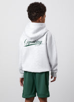 Gym King Younger Kids College Lightweight Hoodie - Snow Marl thumbnail