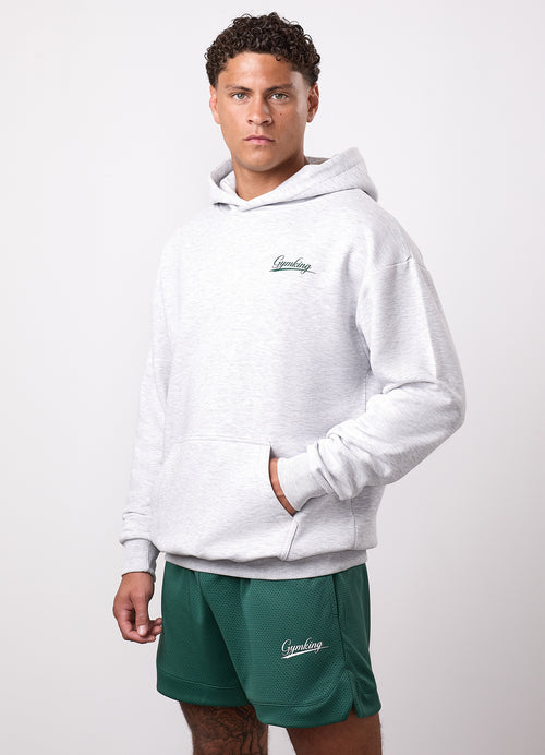 Gym King College Lightweight Hoodie - Snow Marl