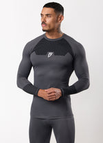 Gym King Fight Division Combat Long Sleeve Rash Guard - Graphite thumbnail