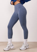 Gym King Sculpt Marl Seamless Legging - Vintage Blue Marl thumbnail