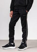 Gym King Joggingbroek voor kinderen met strakke pijpen en biesjes - Zwart (miniatuurafbeelding)