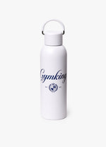 Gym King Stainless Steel Heritage Water Bottle - Cream / Indigo Blue thumbnail