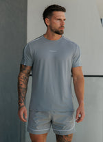 Gym King Core Piped T-Shirt - Urban Grey thumbnail
