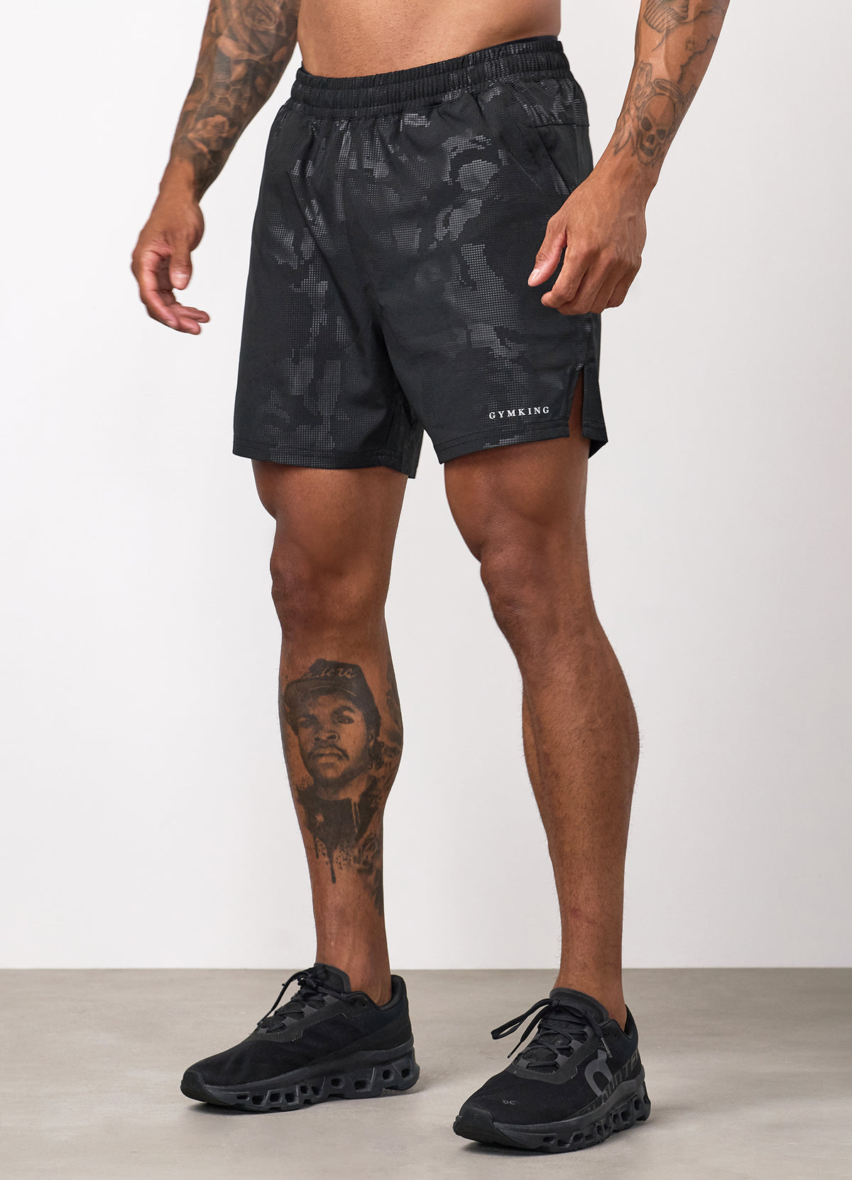 Gym King Debossed Camo Short 5