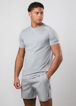 Gym King Debossed Pixel T-Shirt - Urban Grey thumbnail