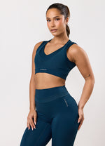 Gym King Dynamic Mesh Medium Support Bra - Oil Blue thumbnail