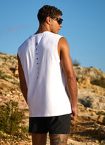 Gym King Apex Jersey Vest - White thumbnail