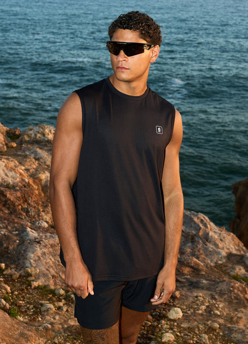Gym King Apex Performance-vest - Zwart