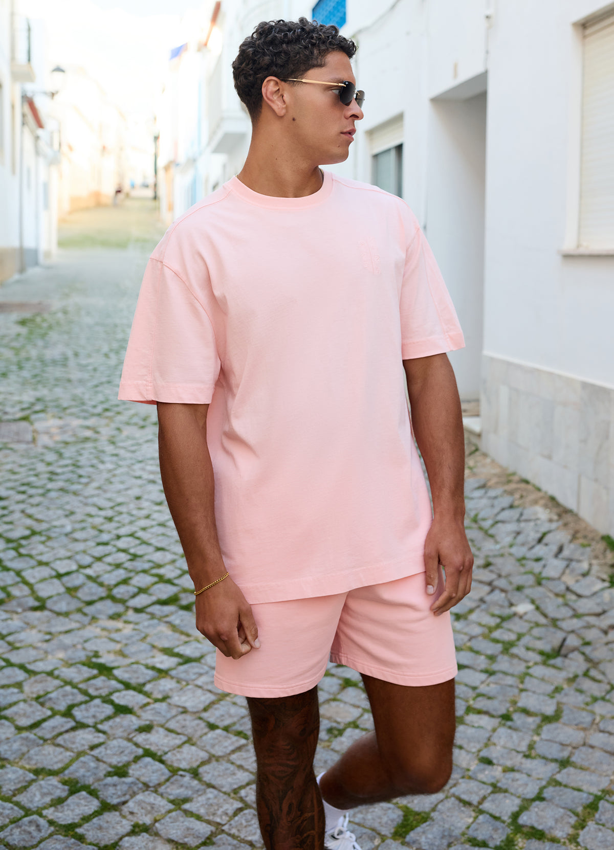Gym King Roam Washed T-Shirt - Faded Coral
