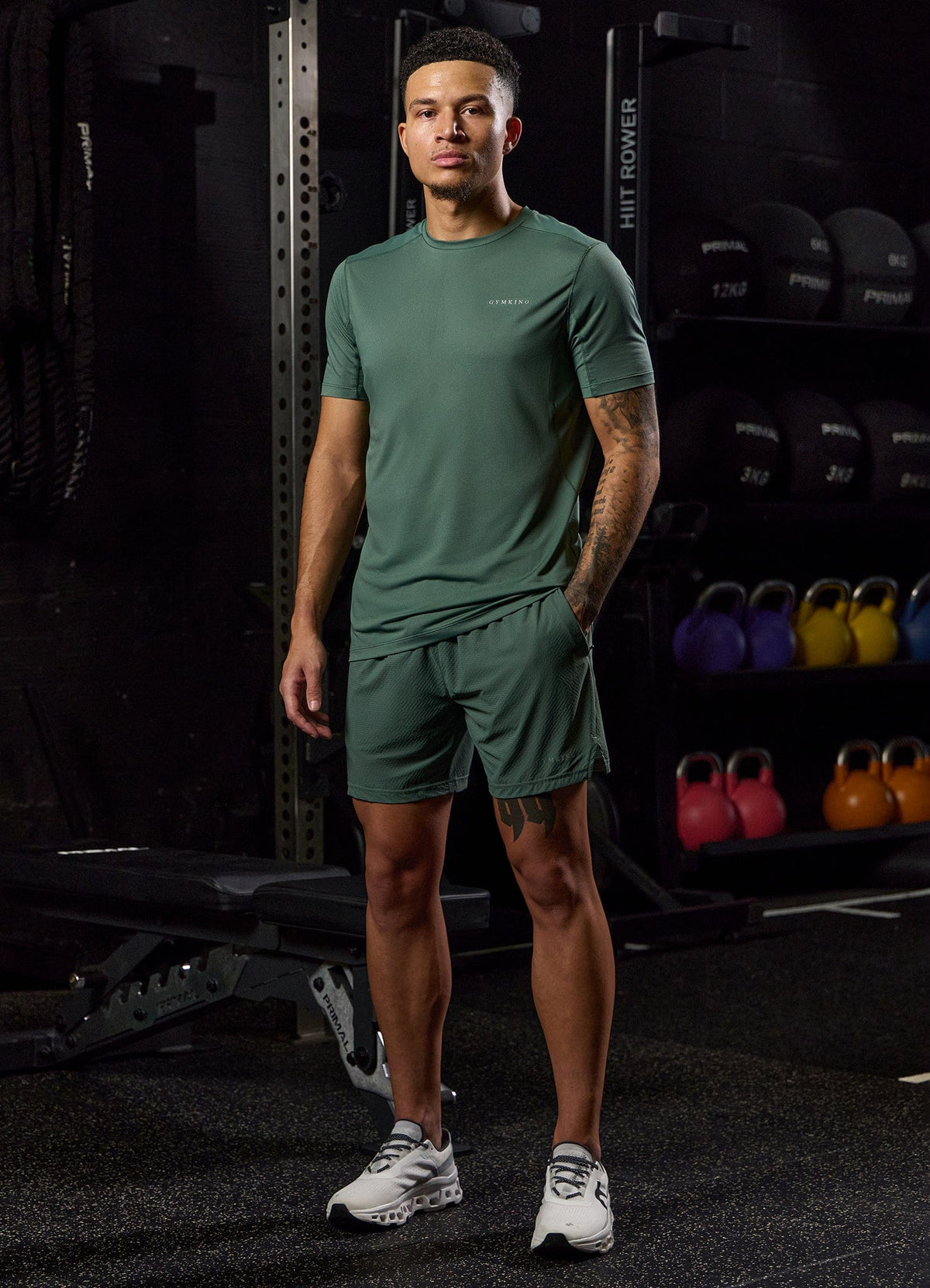 Gym King Energise T-Shirt - Army Green