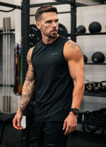 Gym King Energy Linear Vest - Black thumbnail