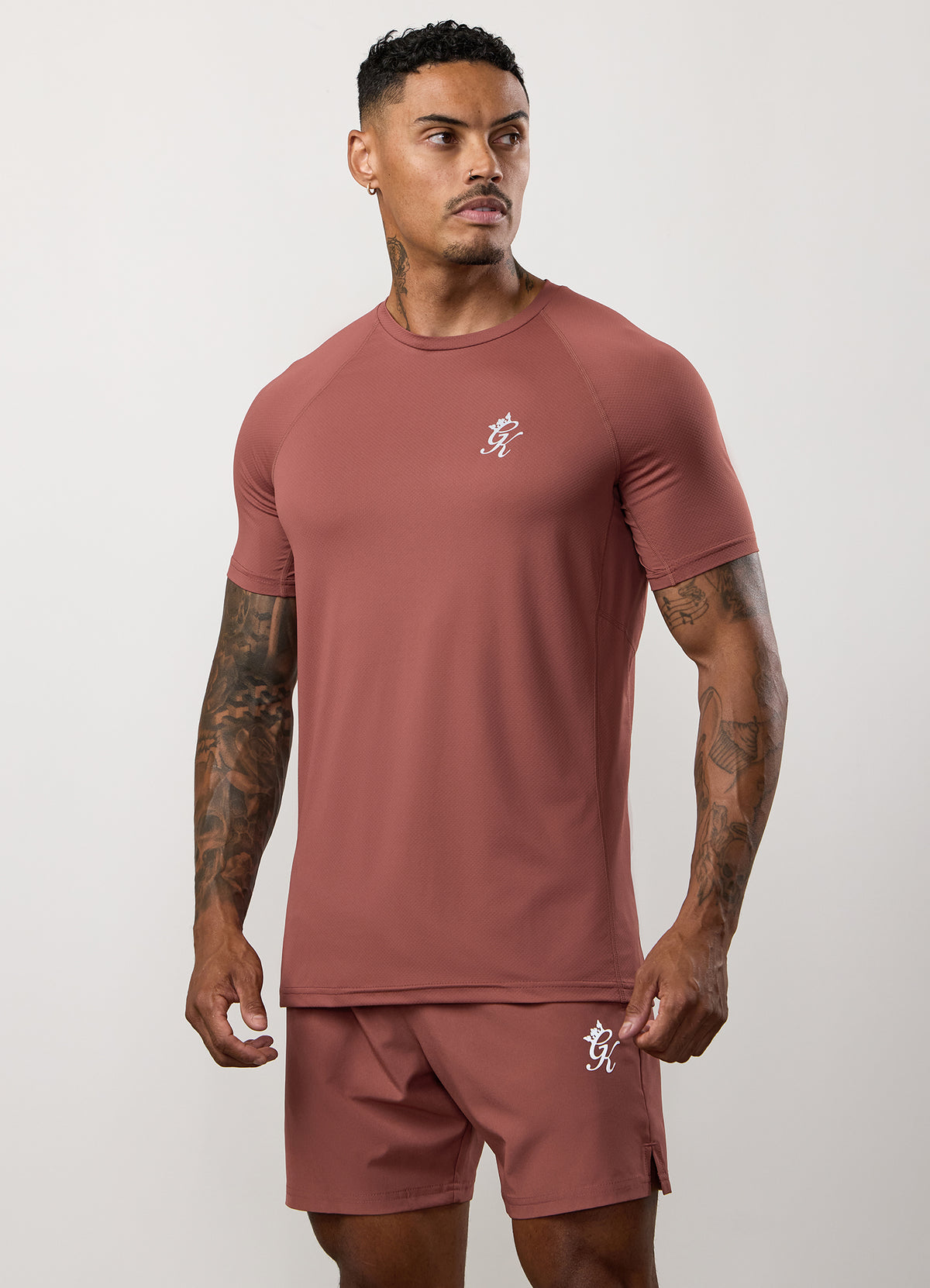 Gym King Energy T-Shirt - Rust Red