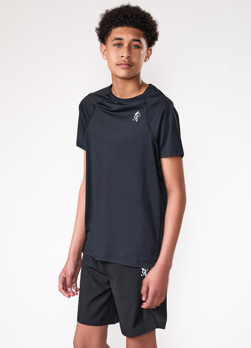 Gym King Older Kids Energy Tee - Black