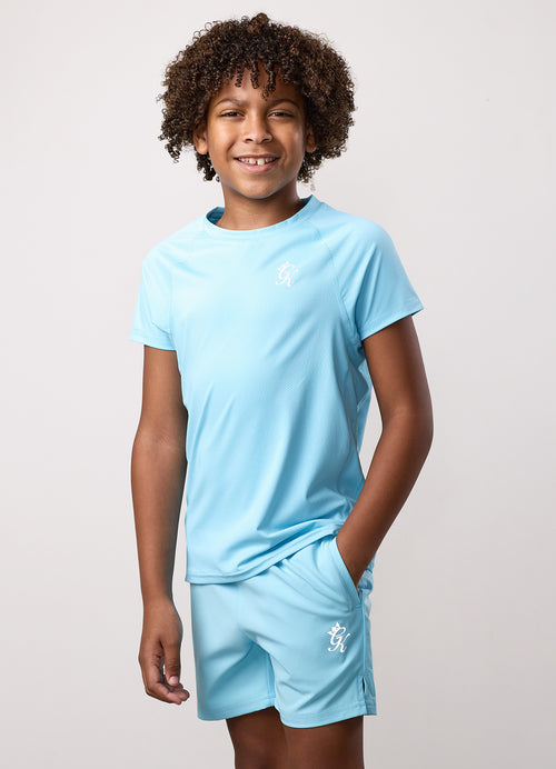 Gym King Energie-T-shirt voor oudere kinderen - Ibiza-blauw