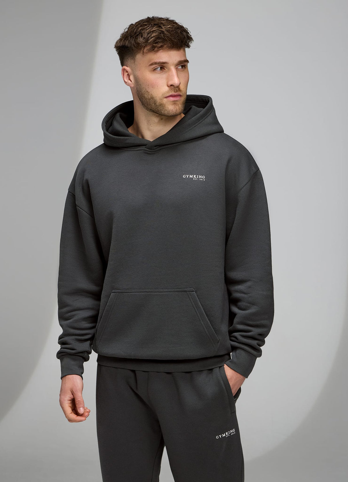 Gym King Established V2 Hoodie - Green Smoke