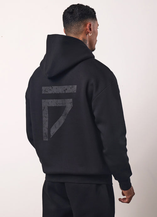 Gym King Fight Division Hoodie - Black/Black