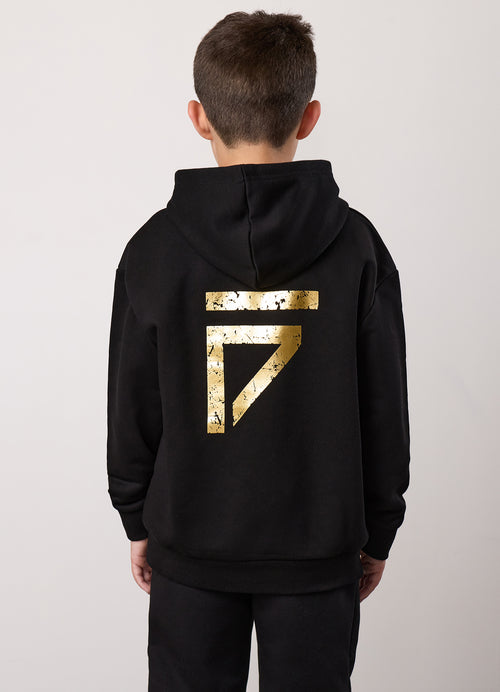 Gym King Older Kids Fight Division Hoodie - Black/Gold
