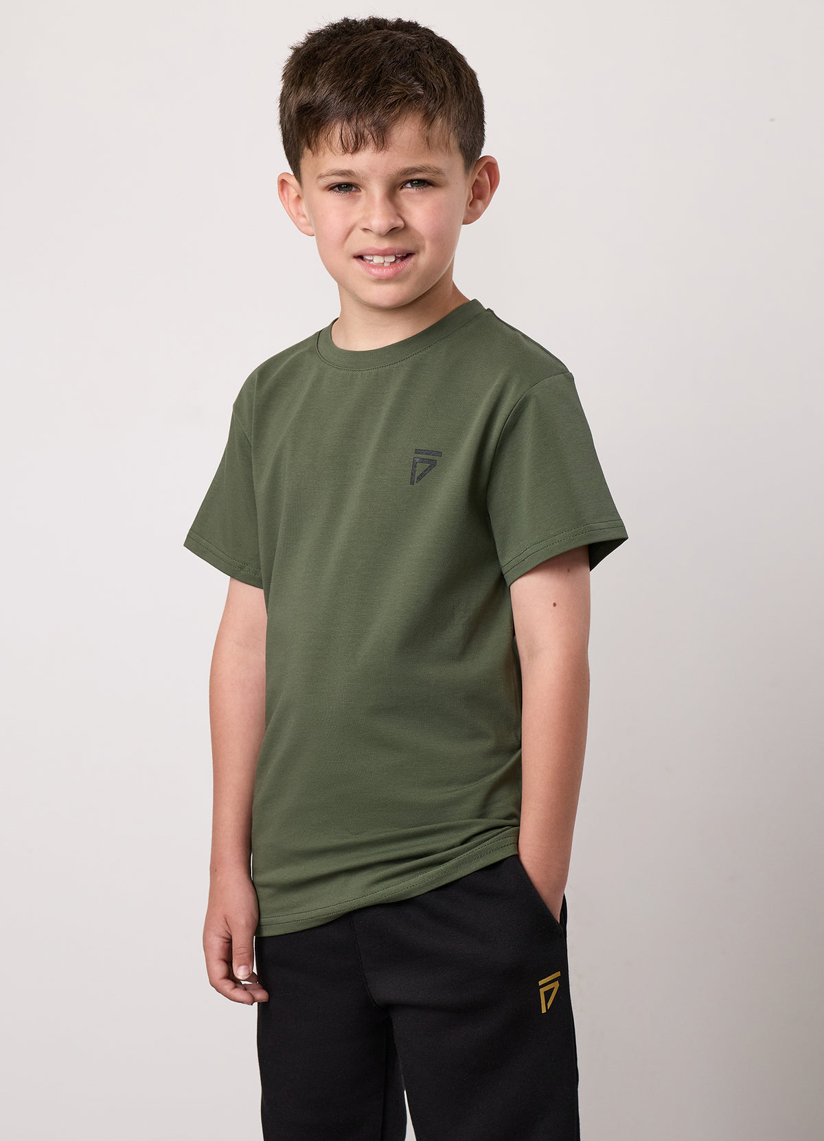 Gym King Kids Fight Division T-Shirt - Deep Olive