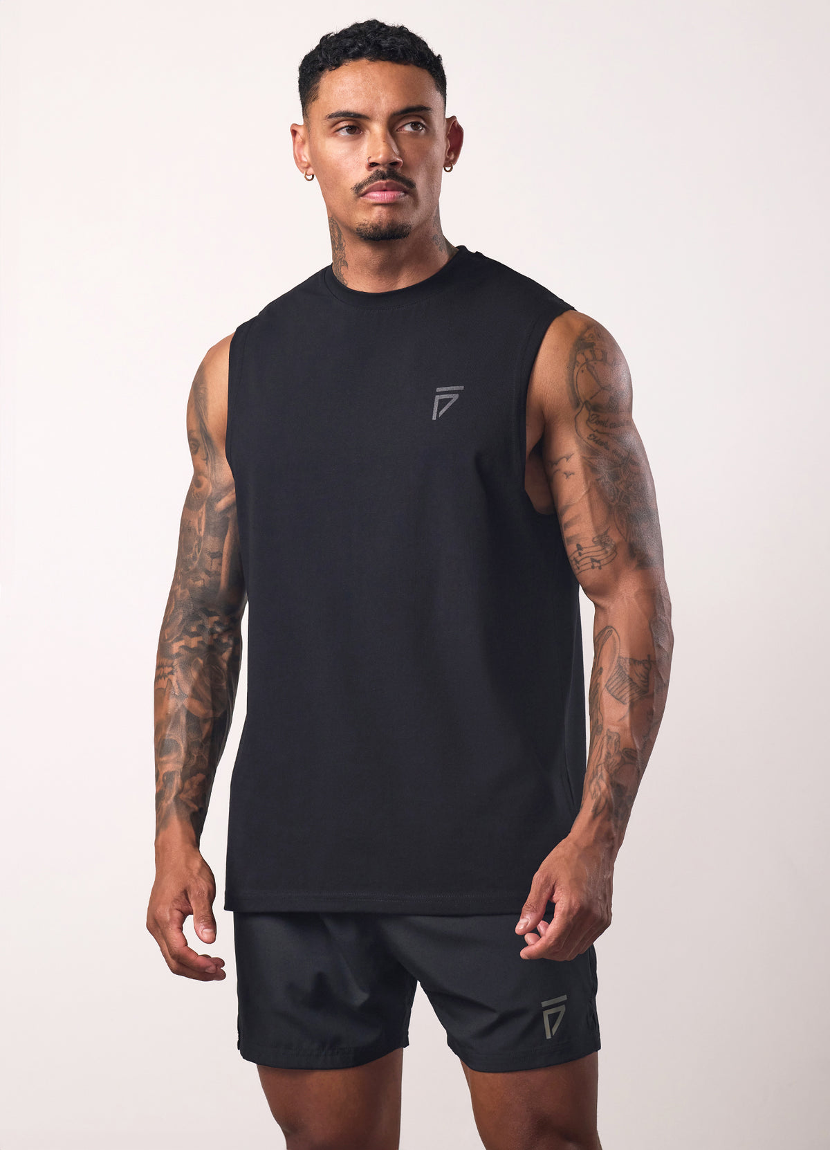 Gym King Fight Division Tank - Zwart/Zwart