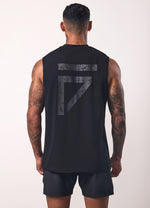 Gym King Fight Division Tank - Zwart/Zwart miniatuurafbeelding