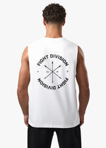 Gym King Fight Division Circle Tank - White thumbnail