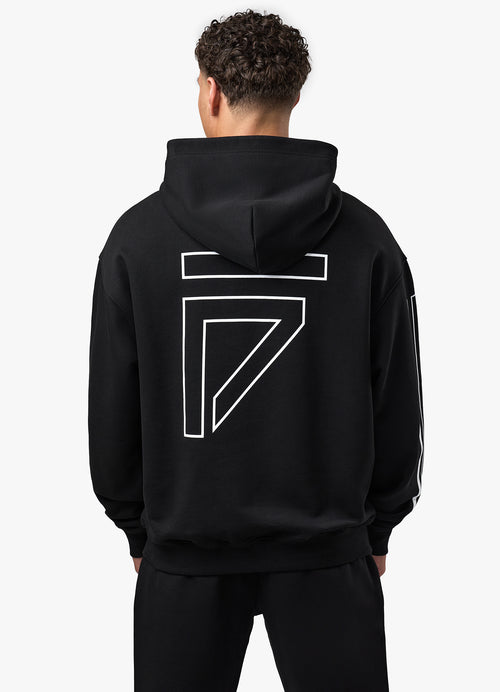 Gym King Fight Division Outline Hoodie - Black