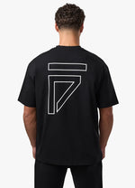 Gym King Fight Division Outline T-Shirt - Black thumbnail