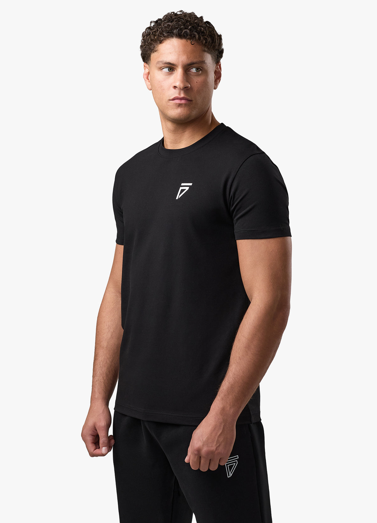 Gym King Fight Division Split T-Shirt - Black