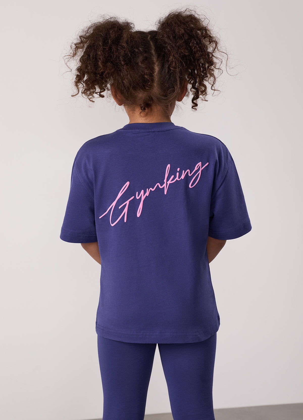 Gym King Older Kids Script Boyfriend T-Shirt - Starlight Blue