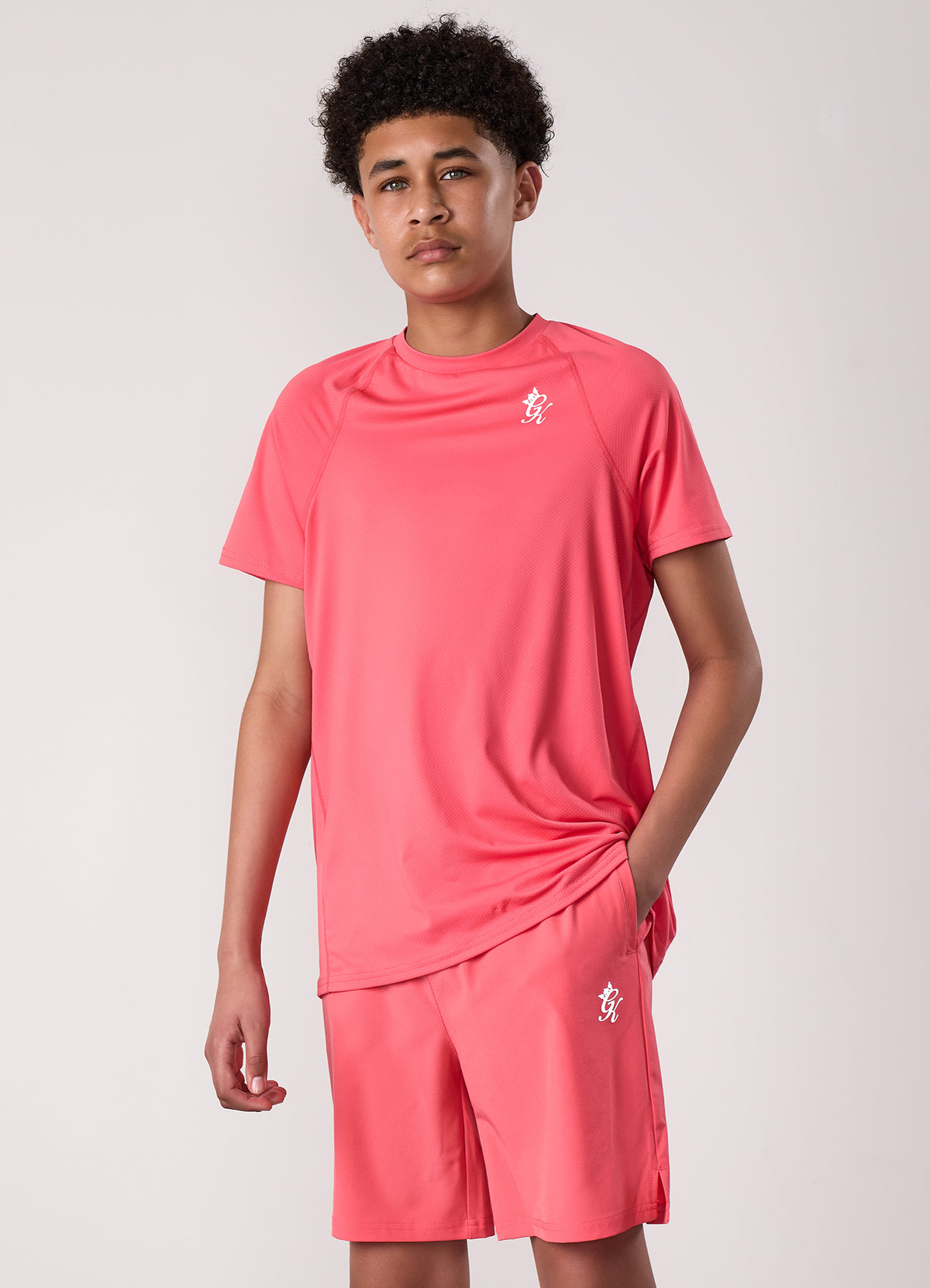 Gym King Older Kids Energy Tee - Coral