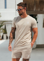 Gym King Fundamental T-Shirt - Fossil Stone thumbnail